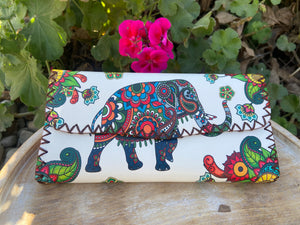 Harmony Wallet (Floral Elephant)