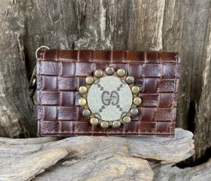 tobacco card holder BCW Toploaders 25 Count free protection Tobacco Leather Card Holder