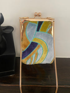 Versailles Collection - Birdie Crossbody (Retro Blues & Greens Chenille)