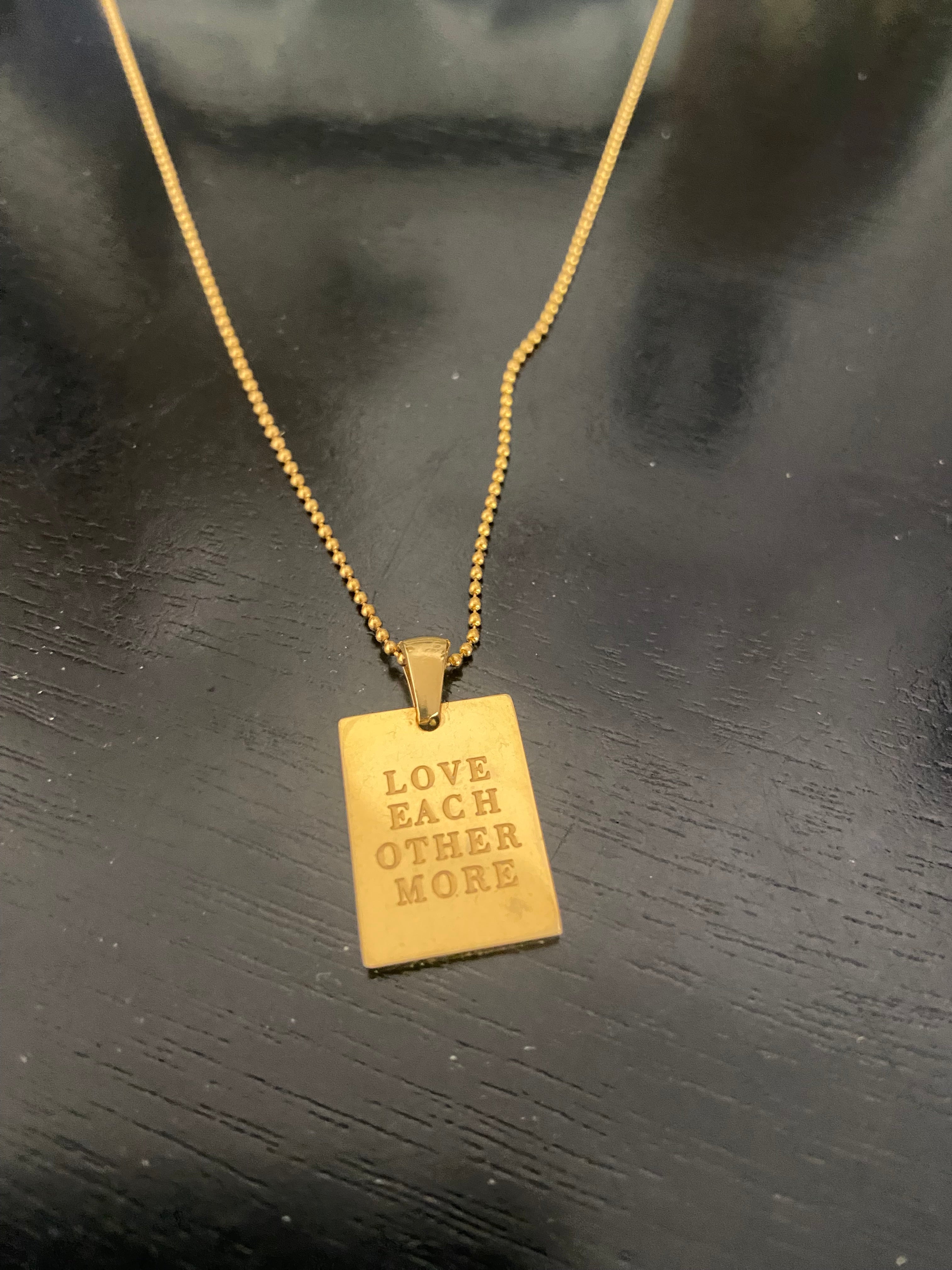 "Love Each Other More" Necklace