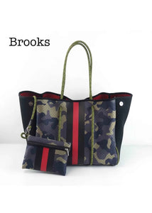 Brooks (Camo with Black & Red Stripe)