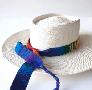Marisol Rancher (White with Rainbow Band)