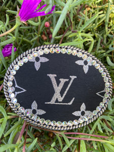 LV Buckle (Black and Silver)