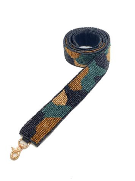 Jane Says Boho Bag Strap (Beaded Camo)