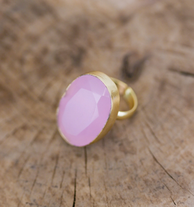 Dasha Pink Chalcedony Ring