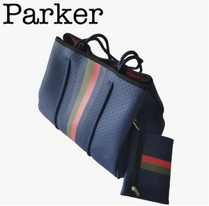 Parkern (Navy with Black, Red & Green Stripe)